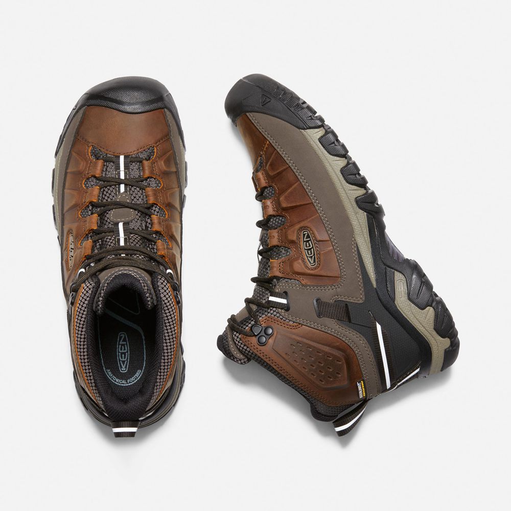 Bottes de Randonnée Keen Homme Marron | Targhee Iii Waterproof Mid | EIKRV-4769